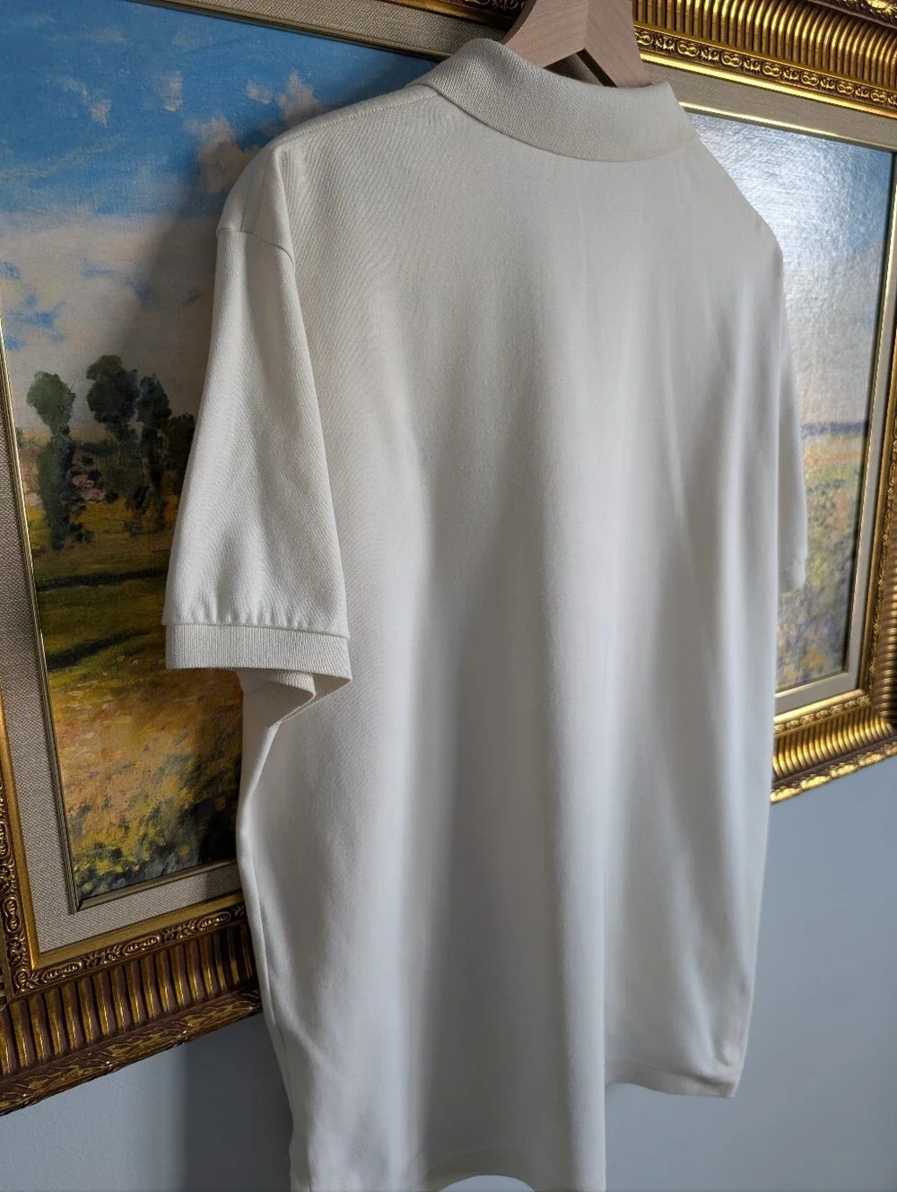 Ralph Lauren Polo Shirt in Off-White with Blue Pony